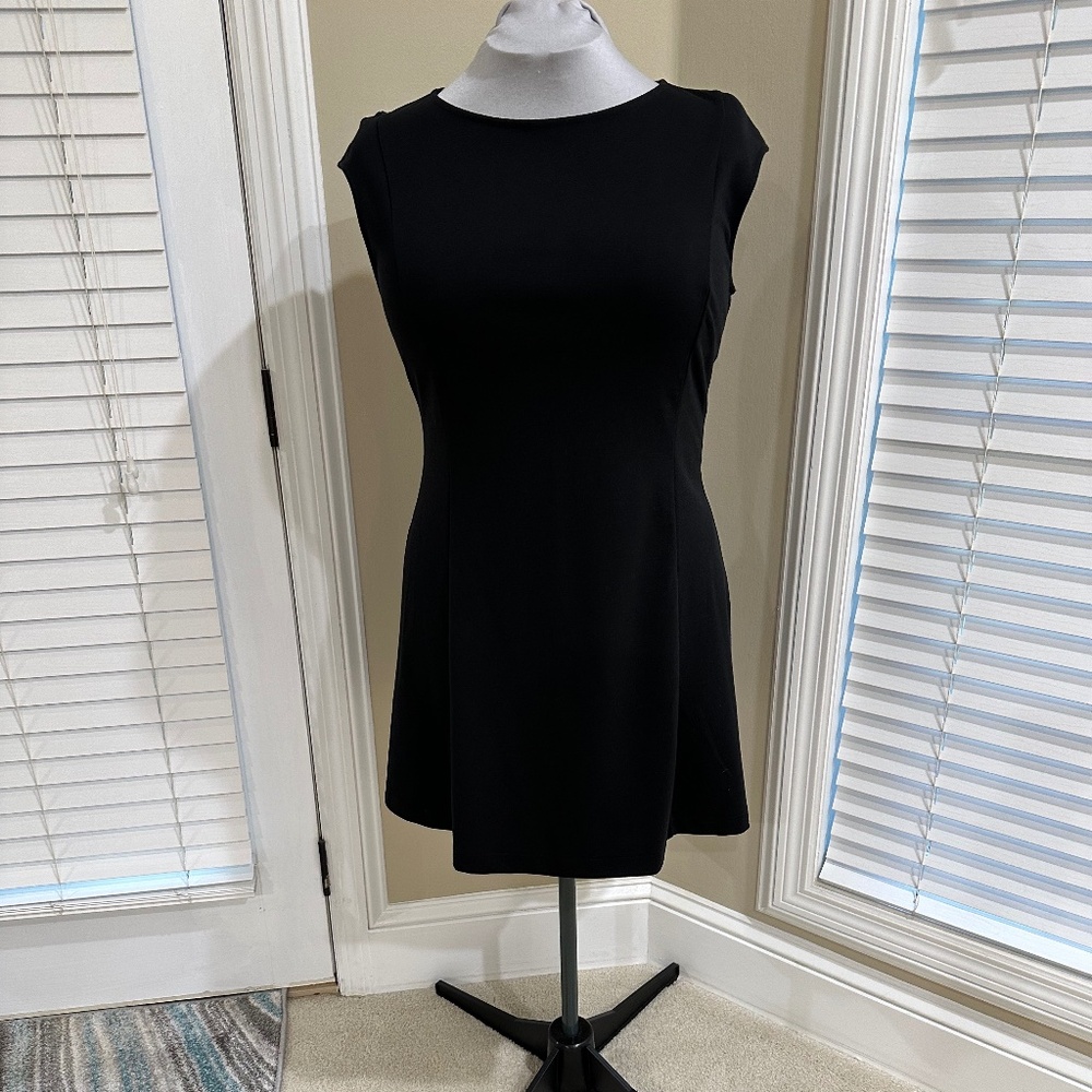 NWOT Black Cap Sleeve Dress by the Gap, size 16